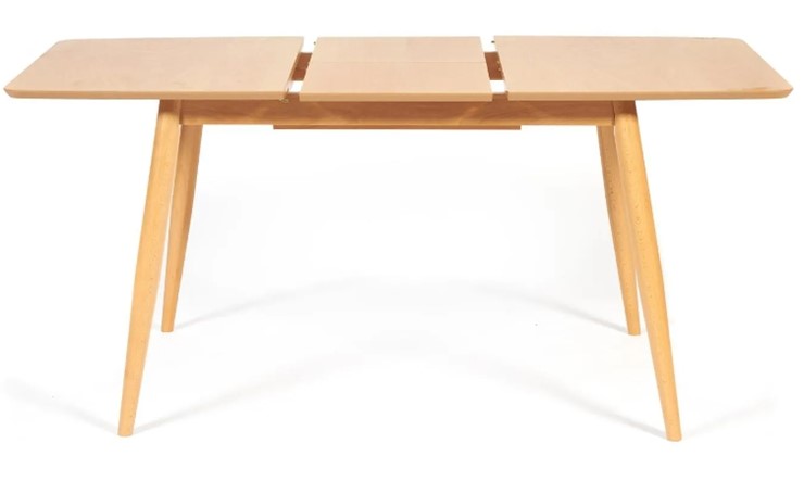 Кухонный раскладной стол Pavillion (Павильон) бук/мдф 80x120+40x75, Натуральный арт.13982 в Твери - изображение 4