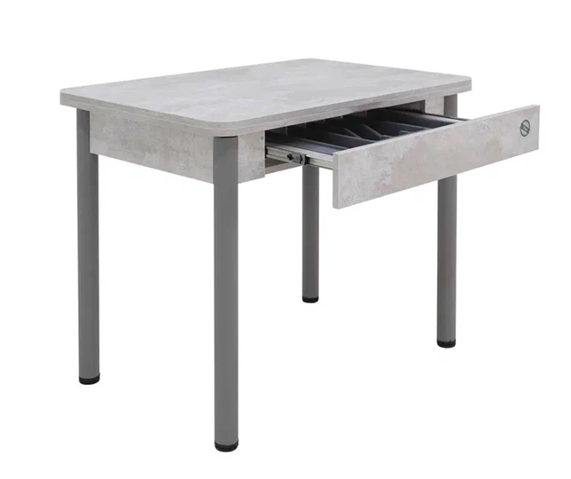 Кухонный раскладной стол Прайм-3Р, Цемент светлый в Твери - изображение 2