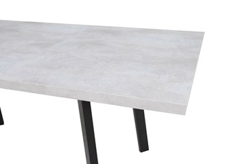 Кухонный стол раскладной Робин, опоры прямые, цемент светлый в Твери - предосмотр 3