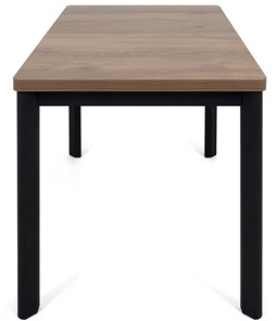 Кухонный стол раскладной Токио-2L (ноги металлические черные, дуб табако) в Твери - предосмотр 2