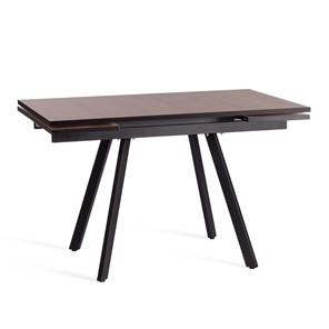 Кухонный раскладной стол VIGO ЛДСП/HPL/металл,120x80x30х30х75 см, Дуб Вотан/чёрный арт.20622 в Твери