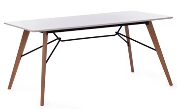Кухонный обеденный стол RUSTO (mod. 289А) МДФ/металл 160х90х75 белый, арт.15521 в Твери