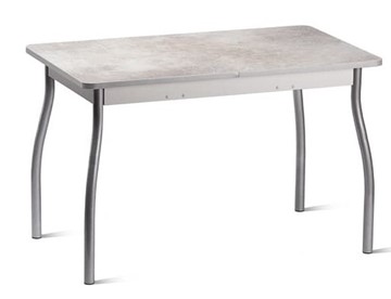 Раздвижной стол Орион.4 1200, Пластик Белый шунгит/Металлик в Твери