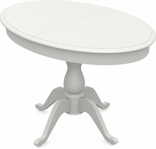 Кухонный стол раздвижной Фабрицио-1 исп. Эллипс, Тон 9 Покраска + патина с прорисовкой (на столешнице) в Твери - предосмотр
