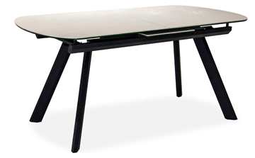 Кухонный стол раздвижной Шамони 2CQ 160х90 (Oxide Avorio/Графит) в Твери - предосмотр