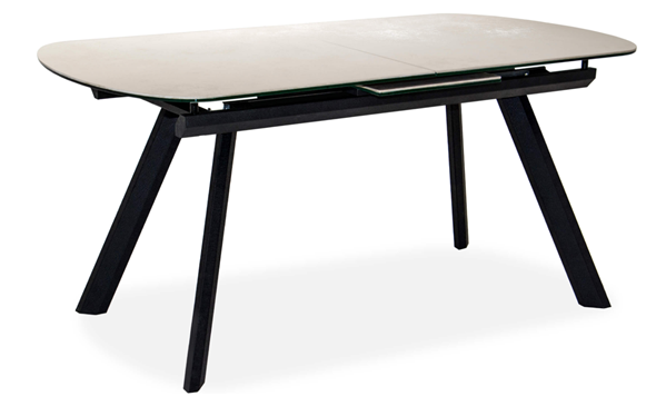 Кухонный стол раздвижной Шамони 2CQ 160х90 (Oxide Avorio/Графит) в Твери - изображение