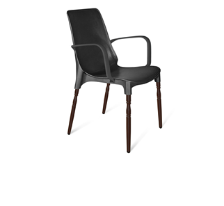 Кухонный стул SHT-ST76/S424-F (черный/коричневый муар) в Твери