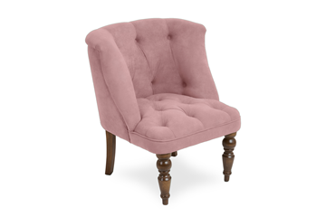 Кресло Бриджит розовый ножки коричневые в Твери