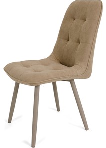Обеденный стул Бакарди, ноги мокко круглые R32/велюр T184 Кофе с молоком в Твери