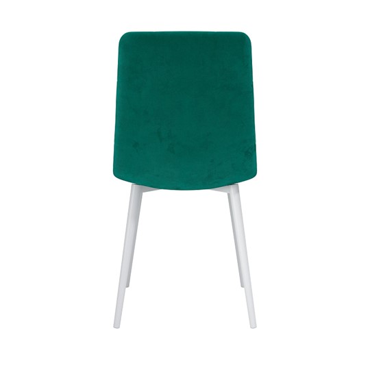 Кухонный стул Белла, велюр тенерифе изумруд/Цвет металл белый в Твери - изображение 3