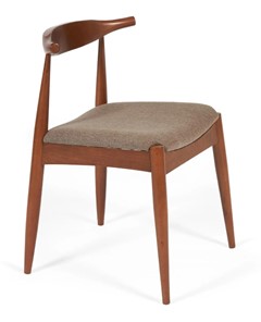 Кухонный стул BULL бук/ткань 54,5x54x75 Коричневый (2 шт) арт.13983 в Твери