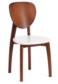 Обеденный стул Diamante, жесткое сидение бук, 42х42х85, коричневый/белый арт.19897 в Твери