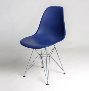 Обеденный стул DSL 110 Chrom (темно-синий) в Твери