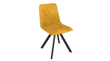 Кухонный стул Хьюго К2 (Черный муар/Микровелюр Wellmart Yellow) в Твери