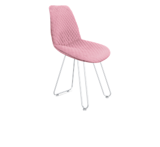 Обеденный стул SHT-ST29-С22 / SHT-S106 (розовый зефир/хром лак) в Твери