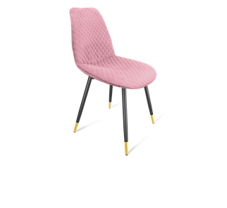 Обеденный стул SHT-ST29-С22 / SHT-S95-1 (розовый зефир/черный муар/золото) в Твери