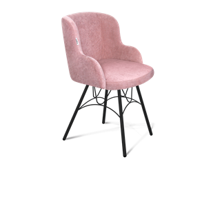 Обеденный стул SHT-ST39 / SHT-S100 (пыльная роза/черный муар) в Твери