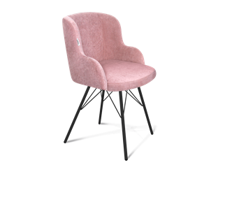 Обеденный стул SHT-ST39 / SHT-S37 (пыльная роза/черный муар) в Твери