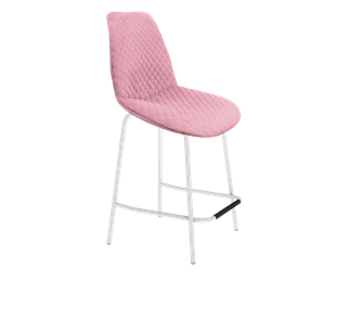 Полубарный стул SHT-ST29-С22 / SHT-S29P-1 (розовый зефир/белый муар) в Твери
