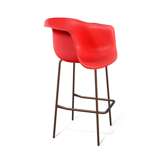 Барный стул SHT-ST31/S29 (красный/медный металлик) в Твери