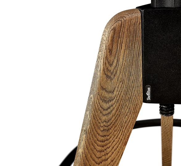 Барный стул SHT-ST29/S92 (голубой pan 278/брашированный коричневый/черный муар) в Твери - изображение 5