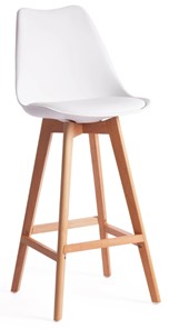 Барный стул TULIP BAR (mod. C1014H) 57х48х104 белый 018 /натуральный арт.19650 в Твери