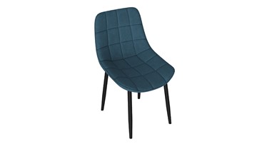 Обеденный стул Boston (Черный муар/Велюр V006 бирюзовый) в Твери