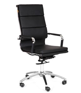Кресло компьютерное CHAIRMAN 750 экокожа черная в Твери - предосмотр