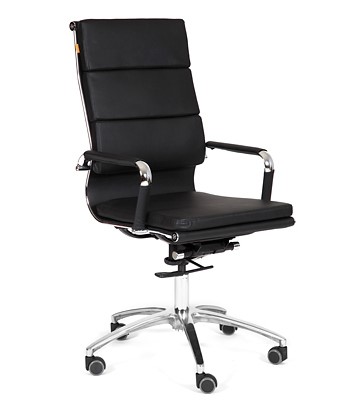Кресло компьютерное CHAIRMAN 750 экокожа черная в Твери - изображение
