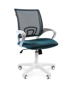 Офисное кресло CHAIRMAN 696 white, ткань, цвет зеленый в Твери