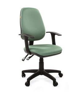 Кресло компьютерное CHAIRMAN 661 Ткань стандарт 15-158 зеленая в Твери - предосмотр