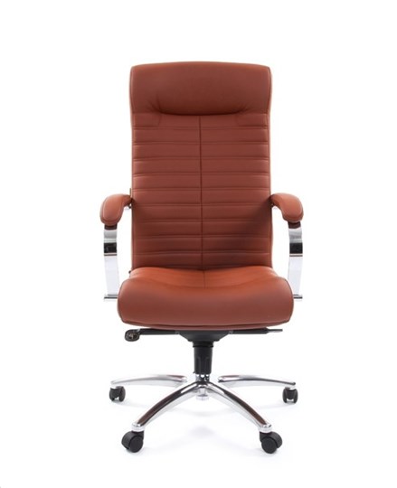 Компьютерное кресло CHAIRMAN 480 Экокожа Terra 111 (коричневая) в Твери - изображение 1