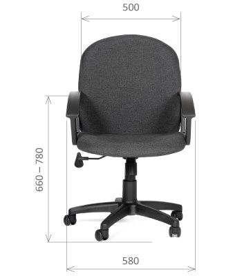 Кресло CHAIRMAN 681 Ткань C-3 черное в Твери - изображение 1