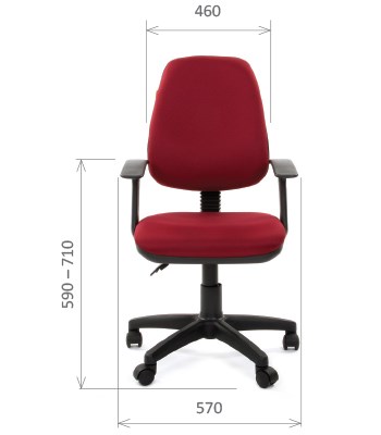 Кресло CHAIRMAN 661 Ткань стандарт 15-11 красная в Твери - изображение 1