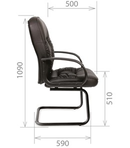 Компьютерное кресло CHAIRMAN 416V экокожа черная в Твери - предосмотр 2