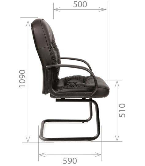 Компьютерное кресло CHAIRMAN 416V экокожа черная в Твери - изображение 2