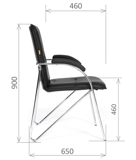 Офисное кресло CHAIRMAN 850 Экокожа Terra 118 черная в Твери - изображение 2