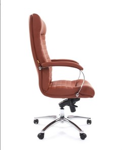 Компьютерное кресло CHAIRMAN 480 Экокожа Terra 111 (коричневая) в Твери - предосмотр 2