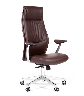 Офисное кресло CHAIRMAN Vista Экокожа премиум коричневая (vista) в Твери - изображение