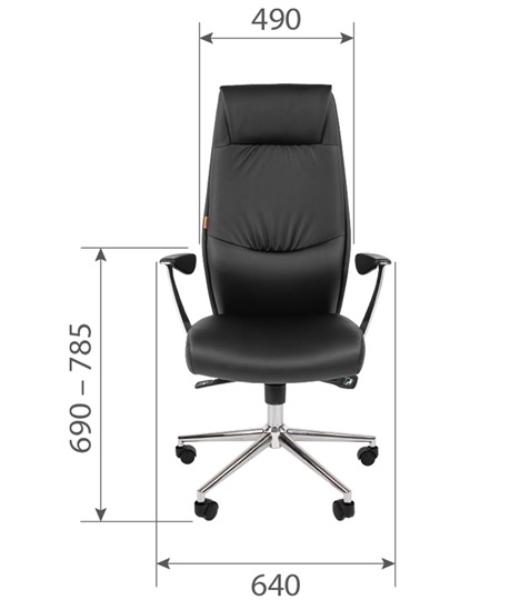 Офисное кресло CHAIRMAN Vista Экокожа премиум коричневая (vista) в Твери - изображение 5
