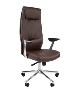 Офисное кресло CHAIRMAN Vista Экокожа премиум коричневая (vista) в Твери - предосмотр 2