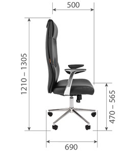 Офисное кресло CHAIRMAN Vista Экокожа премиум коричневая (vista) в Твери - предосмотр 6