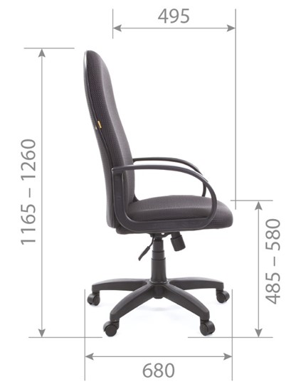 Компьютерное кресло CHAIRMAN 279 JP15-1 черно-серый в Твери - изображение 5