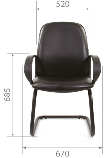Кресло офисное CHAIRMAN 279V экокожа черная в Твери - изображение 4