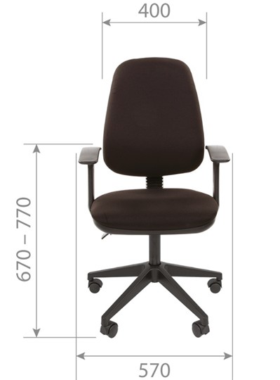 Кресло офисное CHAIRMAN 661 Ткань стандарт 15-13 серая в Твери - изображение 3