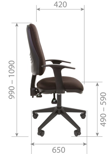 Кресло офисное CHAIRMAN 661 Ткань стандарт 15-13 серая в Твери - изображение 4