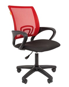 Офисное кресло CHAIRMAN 696 black LT, красное в Твери