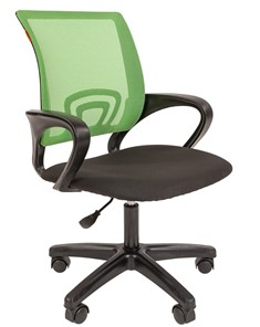 Кресло компьютерное CHAIRMAN 696 black LT, зеленое в Твери