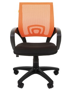Офисное кресло CHAIRMAN 696 black Сетчатый акрил DW66 оранжевый в Твери - предосмотр 4