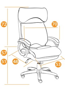 Компьютерное кресло DUKE флок/ткань, серый/серый, 29/TW-12 арт.14039 в Твери - предосмотр 27